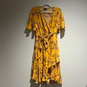 Torrid Yellow Floral Dress